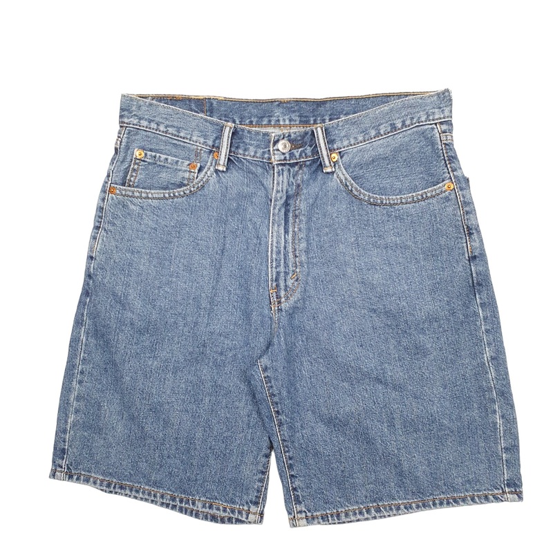 Levis Denim Jeans Jorts 550 Loose Blue Denim Jeans Cotton Shorts W33