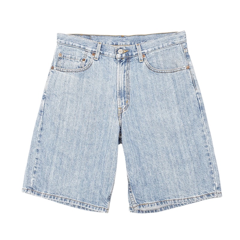 Levis Denim Jeans Jorts 550 Relaxed Baggy Blue Denim Jeans Cotton Shorts W32