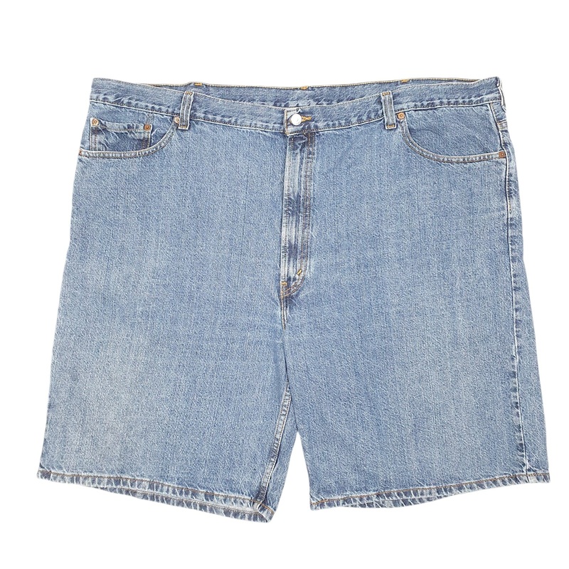 Levis Denim Jeans Jorts 550 Relaxed Baggy Blue Denim Jeans Cotton Shorts W50