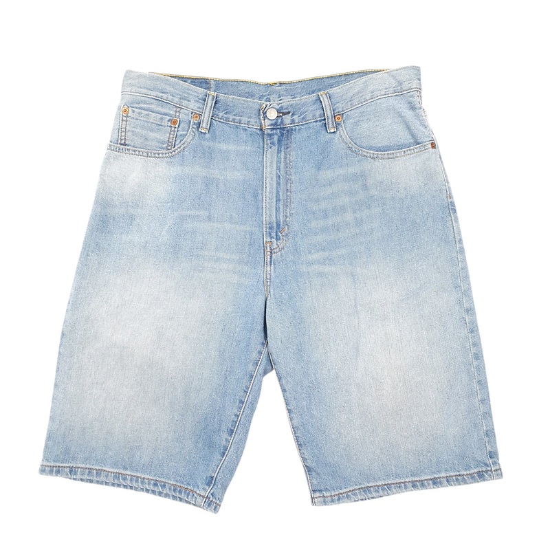 Levis Denim Jeans Jorts 569 Baggy Blue Denim Jeans Cotton Shorts W34
