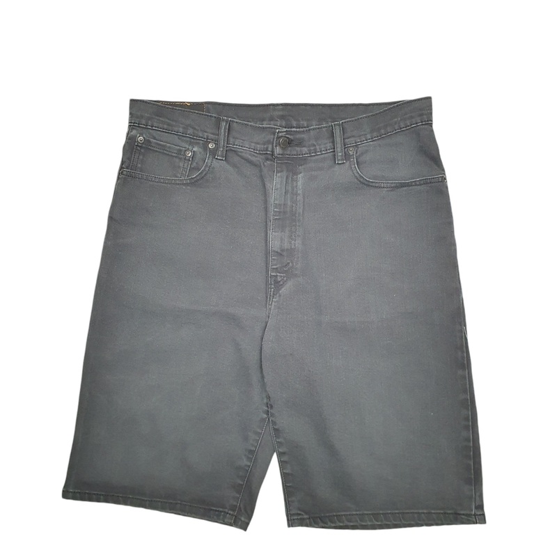 Levis Denim Jeans Jorts 569 Black Denim Jeans Cotton Shorts W36