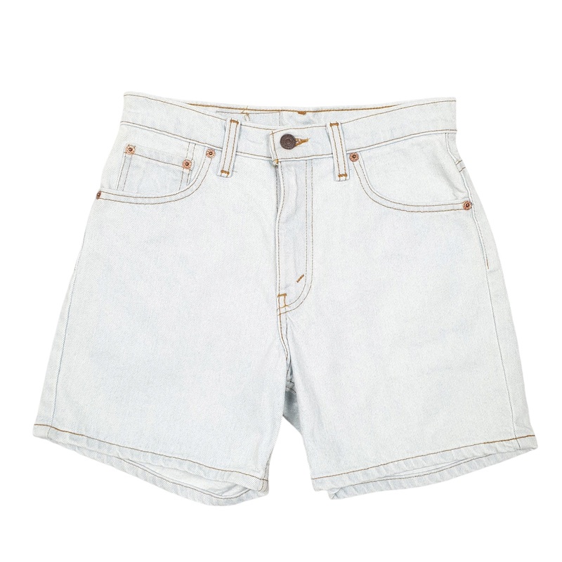 Levis Denim Jeans Jorts Vintage 550 Relaxed Blue Denim Jeans Cotton Shorts W28