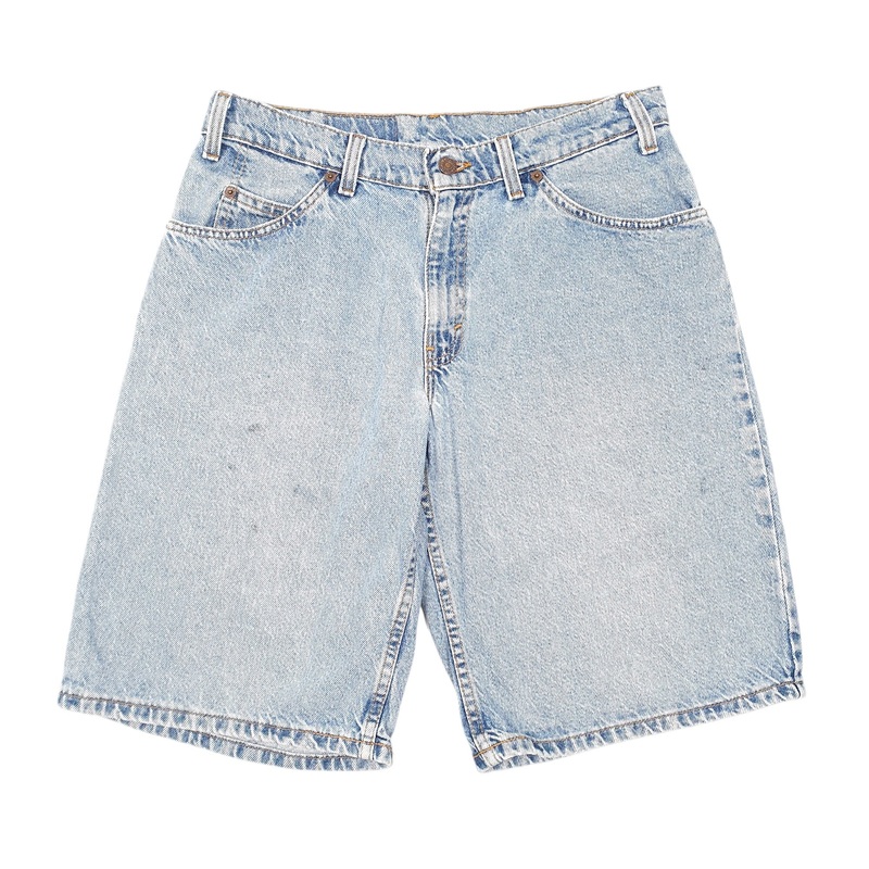 Levis Denim Jeans Jorts Vintage 560 Loose Made In USA 90s Blue Denim Jeans Cotton Shorts W32