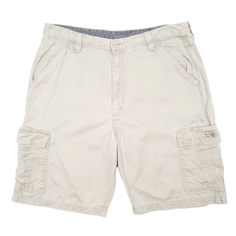 Wrangler Combat Utility Casual Beige Cargo Workwear Cotton Shorts W36