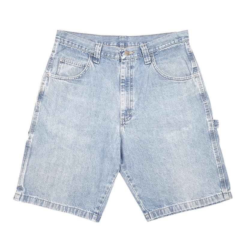 Wrangler Denim Jeans Jorts Baggy Blue Carpenter Cotton Shorts W32