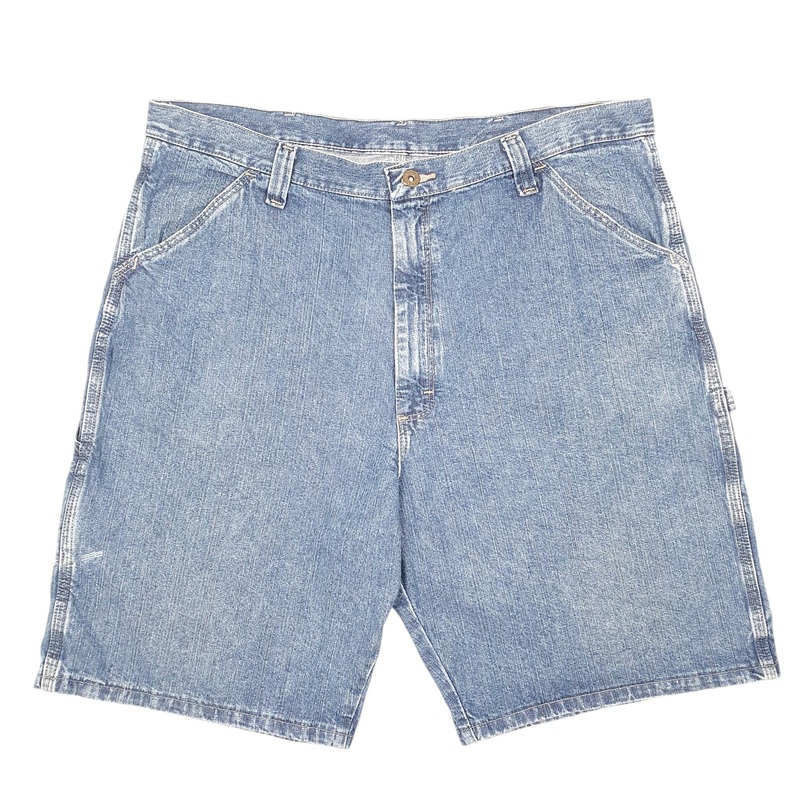 Wrangler Denim Jeans Jorts Baggy Blue Carpenter Cotton Shorts W38