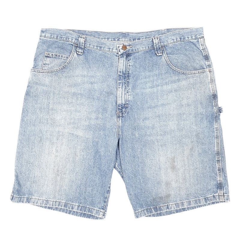 Wrangler Denim Jeans Jorts Baggy Workwear Blue Carpenter Cotton Shorts W42
