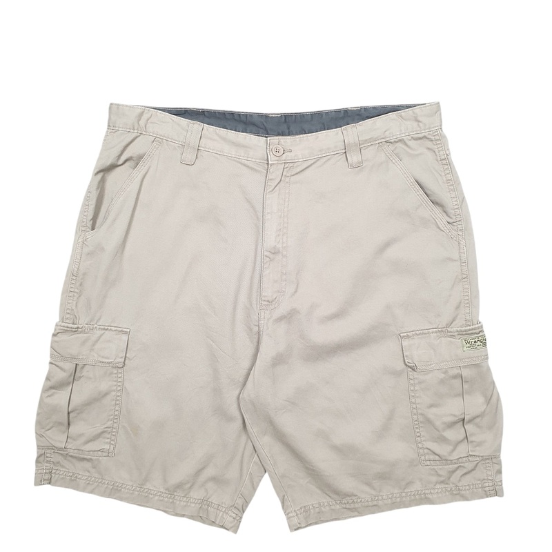 Wrangler Denim Jeans Jorts Beige Cargo Workwear Cotton Shorts W38