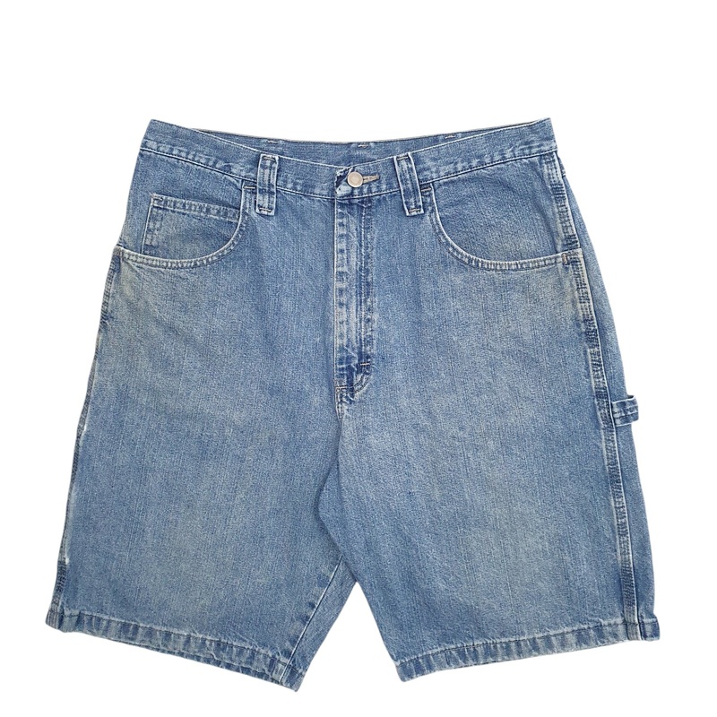 Wrangler Denim Jeans Jorts Blue Carpenter Cotton Shorts W34