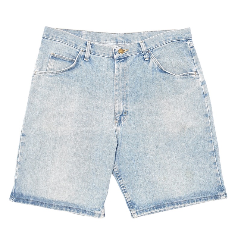 Wrangler Denim Jeans Jorts Relaxed Baggy Blue Denim Jeans Cotton Shorts W36