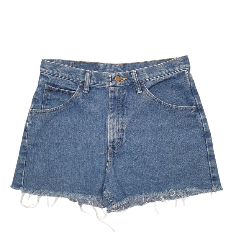 Wrangler Denim Jeans Jorts Womens 12 Blue Denim Jeans Cotton Shorts W30
