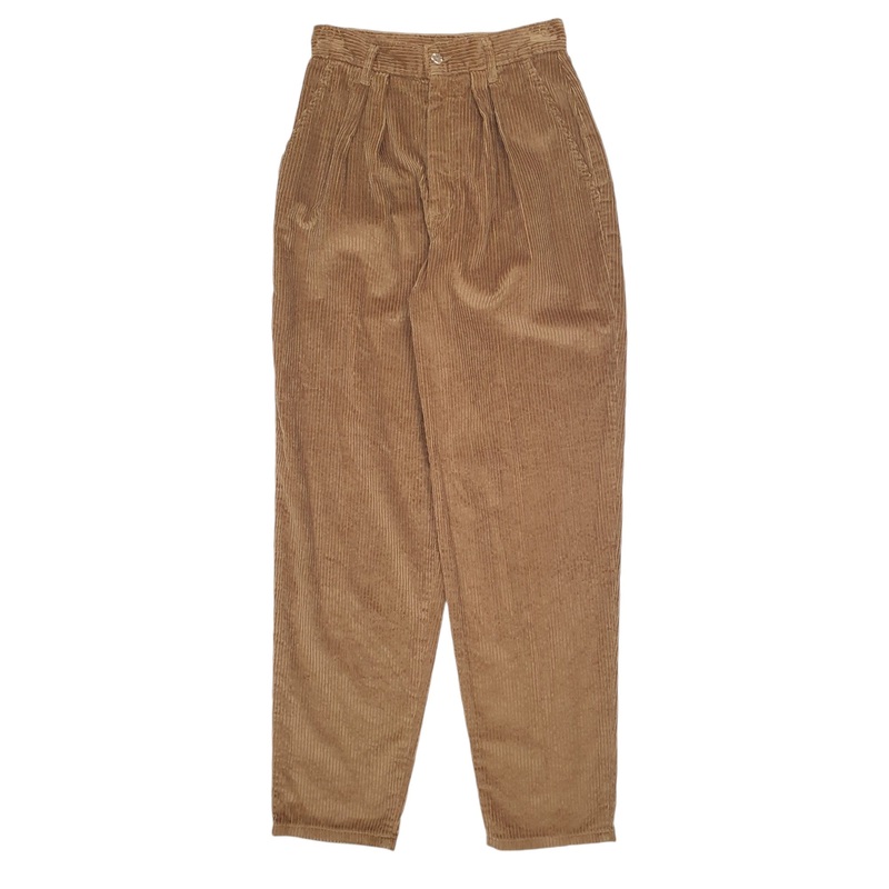 Womens Dockers Made In USA Vintage Tan Corduroy Cotton  Trousers UK